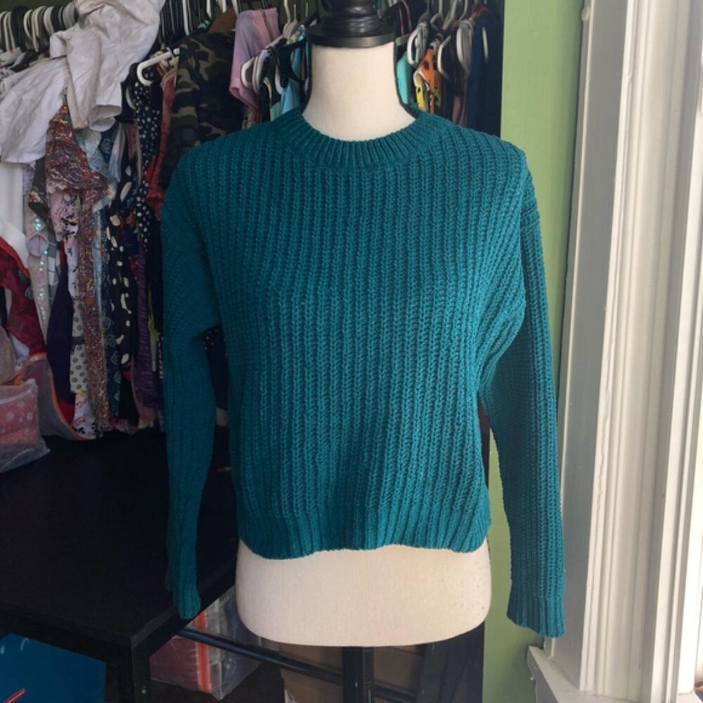Women's Bershka Sweater Size M Teal